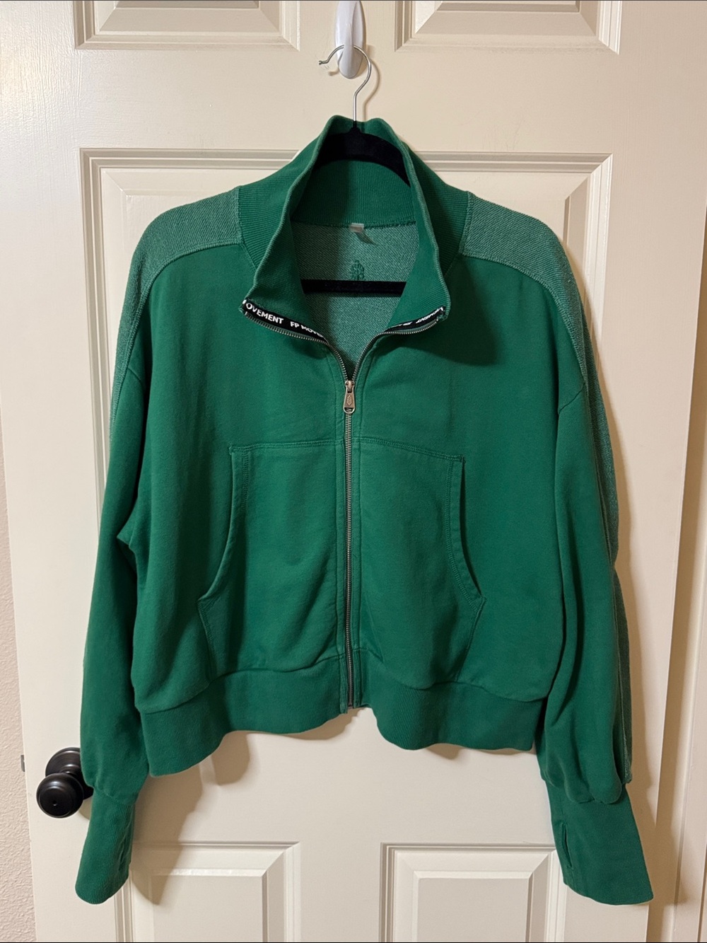 FP Movement by Free People Forest Green Full-Zip Hoodie